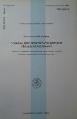 kniha Ochrana před nebezpečným dotykem Všeobecné podmínky, Vydavatelství norem 1990