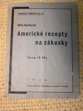 kniha Americké recepty na zákusky, Theodor Mareš 1946