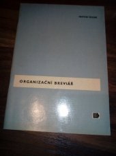 kniha Organizační breviář, Institut řízení 1971