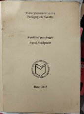 kniha Sociální patologie, Masarykova univerzita Brno 2002