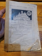 kniha Štíty a motivy attikové v české renaissanci Srovnáv. studie architekton., Česká matice technická 1902