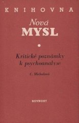 kniha Kritické poznámky k psychoanalyse, Rovnost 1950