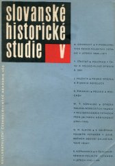 kniha Slovanské historické studie V., Československá akademie věd 1963