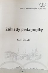 kniha Základy pedagogiky, Institut mezioborových studií 2003