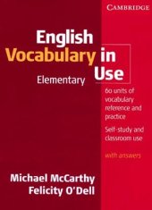 kniha English Vocabulary in Use Elementary, with answers, Cambridge University Press 2007