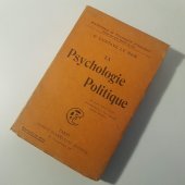 kniha La Psychologie Politique, Ernest Flammarion 1921