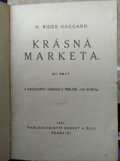 kniha Krásná Marketa. Díl prvý, Borský a Šulc 1927