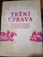 kniha Tržní úprava zeleniny, ovoce, vinných hroznů a lesních plodů rukověť pro pěstitele a pracovníky ve výkupu a obchodě, SZN 1958