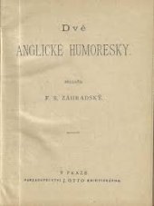 kniha Dvě anglické humoresky, J. Otto 1894