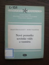 kniha Nové poznatky sovětské vědy o vesmíru Sovět. astronomie za 35 let, Orbis 1953