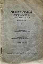 kniha Slovenská čítanka pro české školy se slovníčkem, Nová brána jazyků 1924