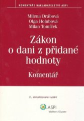 kniha Zákon o dani z přidané hodnoty komentář, ASPI  2009