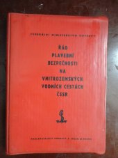 kniha Řád plavební bezpečnosti na vnitrozemských vodních cestách ČSSR , Nadas 1977