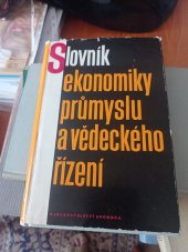 kniha Slovník ekonomiky průmyslu a vědeckého řízení , Svoboda 1967