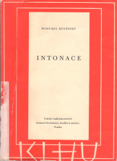kniha Intonace s přihlédnutím k potřebám hráčů na hudební nástroje, SNKLHU  1960