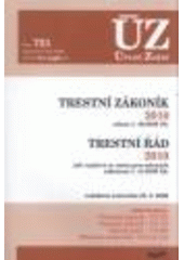 kniha Trestní zákoník 2010 zákon č. 40/2009 Sb. ; Trestní řád 2010 : jak vyplývá ze změn provedených zákonem č. 41/2009 Sb. : redakční uzávěrka 23.2.2009, Sagit 2009