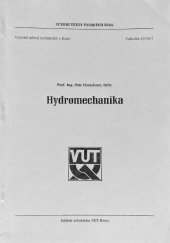 kniha Hydromechanika, VUT 1990