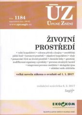 kniha Životní prostředí velká novela zákona o ovzduší od 1.1.2017, Sagit 2017