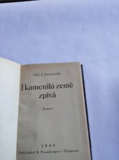 kniha I kamenitá země zpívá Román, R. Promberger 1945