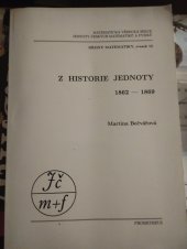 kniha Z historie Jednoty 1862-1869, Prometheus 1999