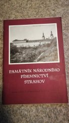 kniha Památník národního písemnictví Strahov, Sportovní a turistické nakladatelství 1960