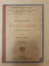 kniha Julius Caesar  Tragédie v pěti jednáních, J. Otto 1917