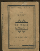 kniha Detektivní parodie Humoresky, F.P. Vožický 1922