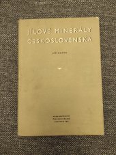 kniha Jílové minerály Československa, Československá akademie věd 1957