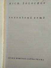 kniha Rozrušená země, Sfinx, Bohumil Janda 1933