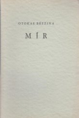 kniha Mír, Otakar Fiala 1932