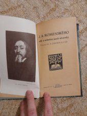 kniha J.A. Komenského milý a milostný jazyk otcovský, Zora 1920