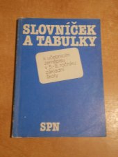 kniha Slovníček a tabulky k učebnicím zeměpisu v 5. -8. ročníku základní školy, SPN 1983