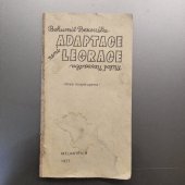 kniha Adaptace není legrace, Melantrich 1977