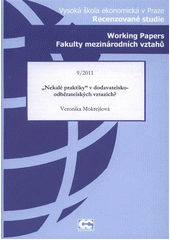 kniha "Nekalé praktiky" v dodavatelsko-odběratelských vztazích?, Oeconomica 2011