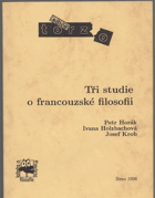 kniha Tři studie o francouzské filosofii, Katedra filosofie FF MU 1997