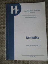 kniha Statistika, Vysoká škola hotelová 