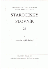 kniha Staročeský slovník 24., Academia 2000