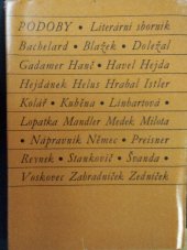 kniha Podoby literární sborník, Československý spisovatel 1967