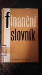 kniha Finanční slovník, Svoboda 1973