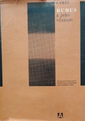 kniha Humus a jeho význam, Československá akademie věd 1964