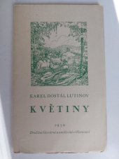 kniha Květiny Lyrika, Družina literární a umělecká 1930