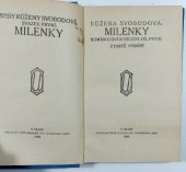 kniha Milenky Díl první román o dvou dílech., Česká grafická Unie 1931