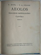 kniha Aeolos Tragedie okřídleného člověka : Román, Česká Beletrie 