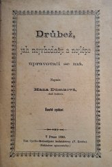 kniha Drůbež, jak nejvhodněji a nejlépe upravovati se má, H. Dumková 1890