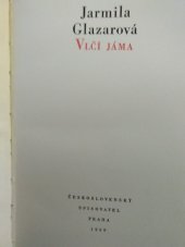 kniha Vlčí jáma, Československý spisovatel 1959