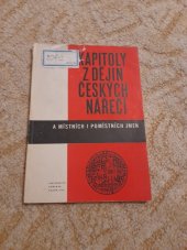 kniha Kapitoly z dějin českých nářečí a místních i pomístních jmen, Univerzita Karlova 1969