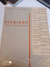 kniha Písničky pro harmoniku, Státní Hudební Vydavatelství 1966