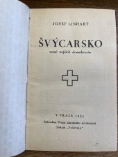 kniha Švýcarsko země nejširší demokracie, Svaz národního osvobození 1933