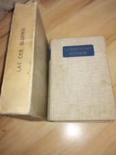 kniha Latinsko-český slovník  k potřebě gymnasií a reálných gymnasií , Česká grafická Unie 1939