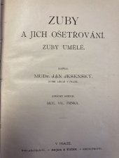 kniha Zuby a jich ošetřování zuby umělé, Hejda a Tuček 1902